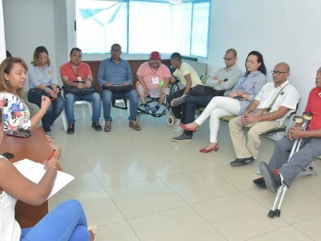 Alcaldía de Cartagena se reúne con personas en condición de discapacidad
