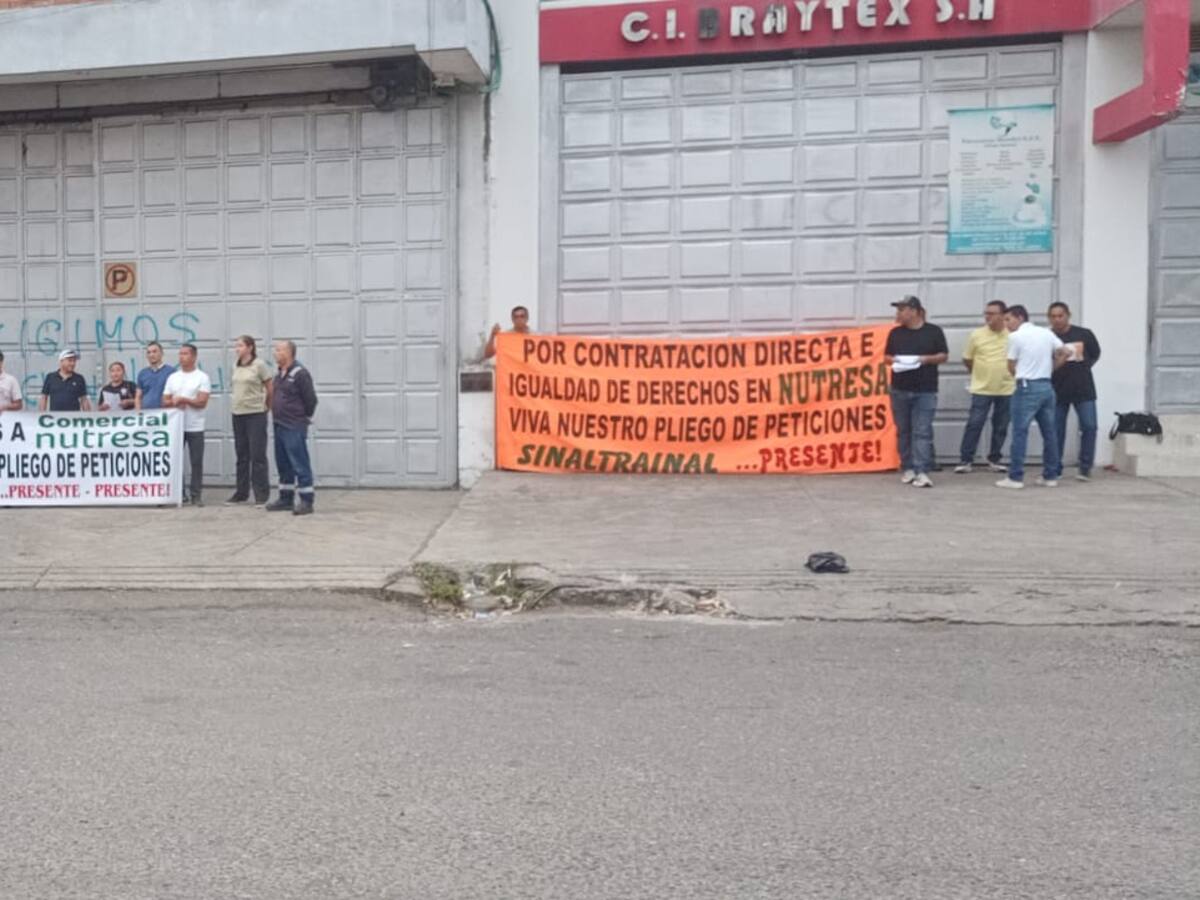 Sindicatos protestan en Comercial Nutresa de Cúcuta por incumplimientos laborales
