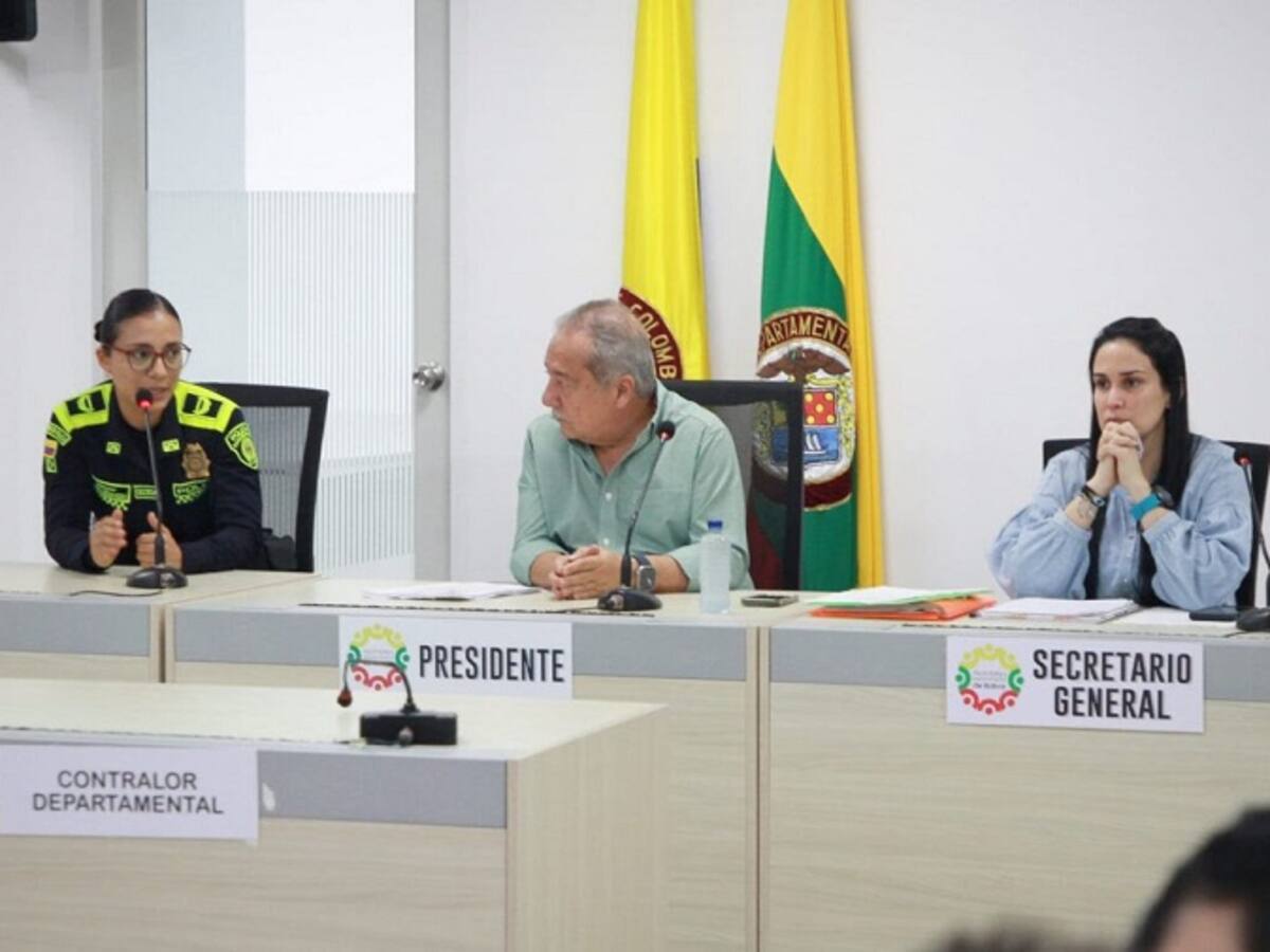 Policía de Bolívar socializó ante la Asamblea estrategias sobre seguridad de diputados