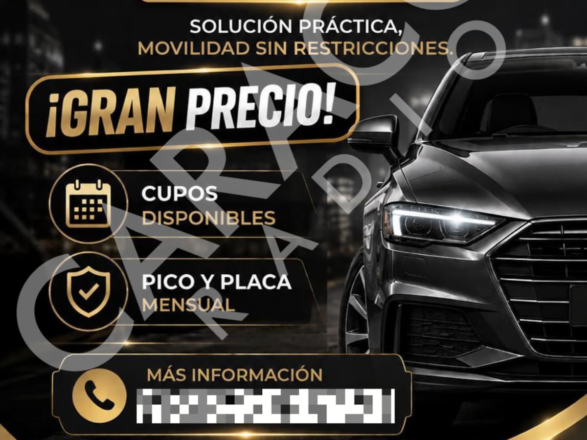 Hasta 300 mil pesos cobran por un permiso ilegal de discapacidad para evitar pico y placa en Bogotá