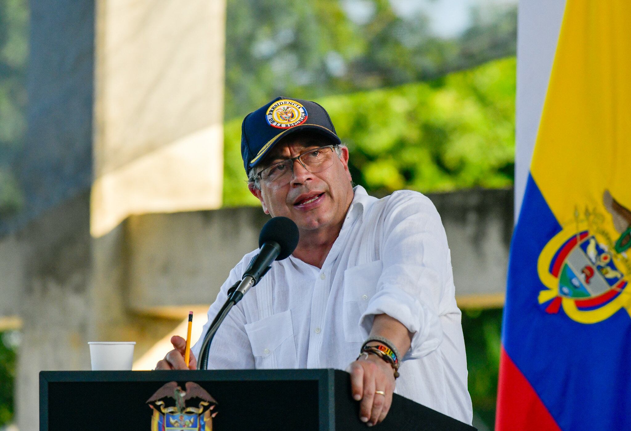 Presidente Gustavo Petro en Santa Barbara de Pinto, Magdalena . Andrea Puentes y Juan Sebastián Cuellar - Presidencia de la República