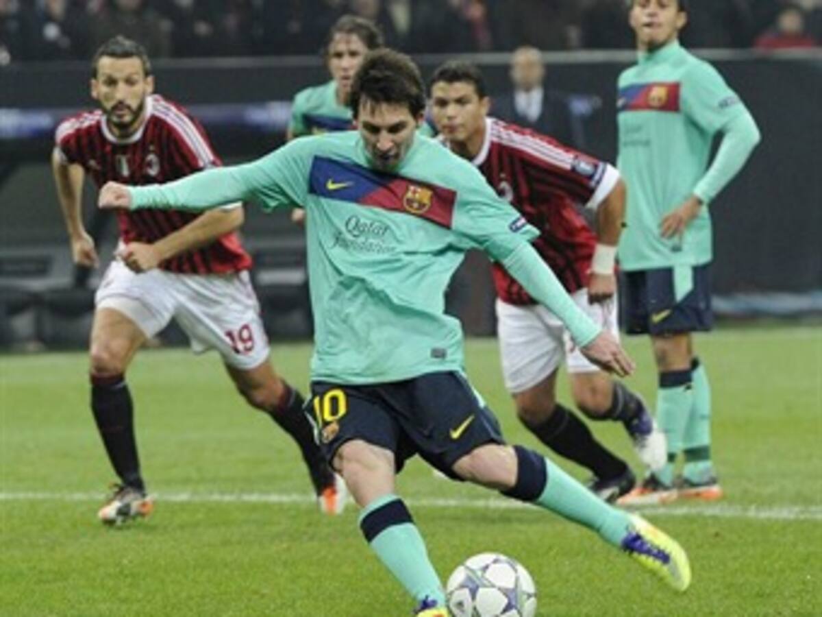 Messi y Mario Gómez lideran tabla de goleadores de la Liga de Campeones