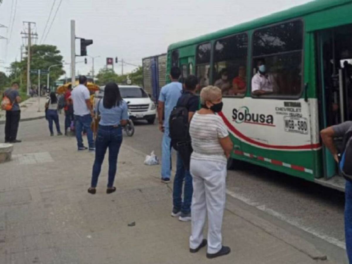 Más del 75% de buses de servicio público están operando en Barranquilla