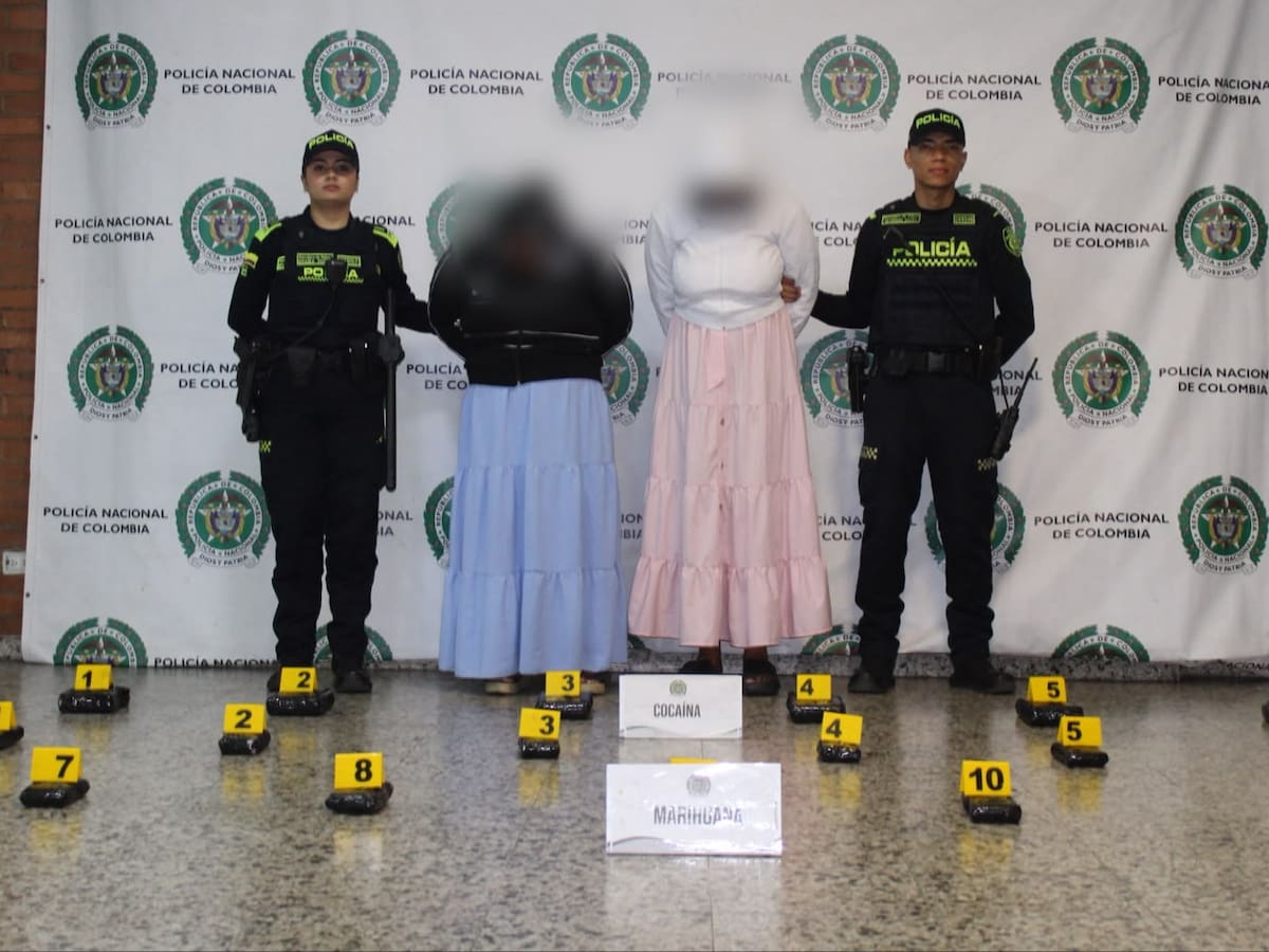 Dos mujeres fueron capturadas en El Dorado con más de 11 kilos de marihuana y cocaína ocultos
