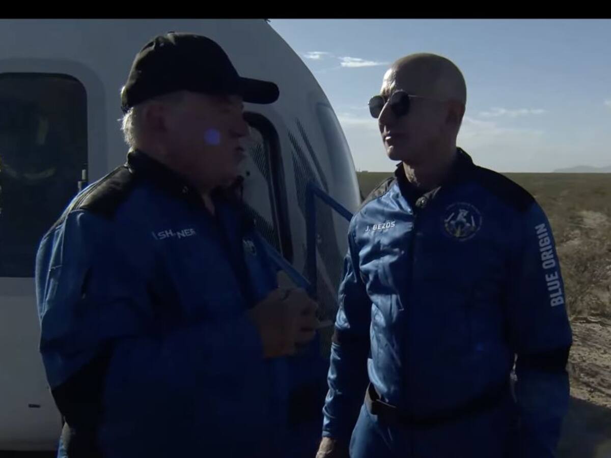 Capitán Kirk de Star Trek estuvo en segundo vuelo espacial de Blue Origin