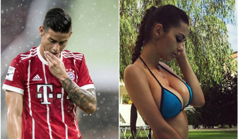 James Rodríguez y Helga Lovekaty.