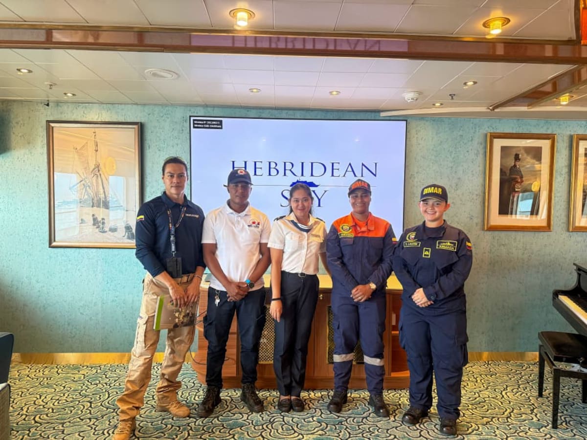 Chocó recibe su primer crucero del año Hebridean Sky procedente de Panamá