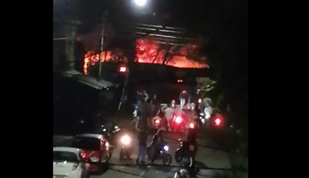 Incendio en Candelaria