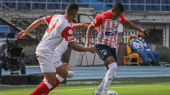 Partido entre Junior y Santa Fe por la ida de los cuartos de final de la Liga Colombiana