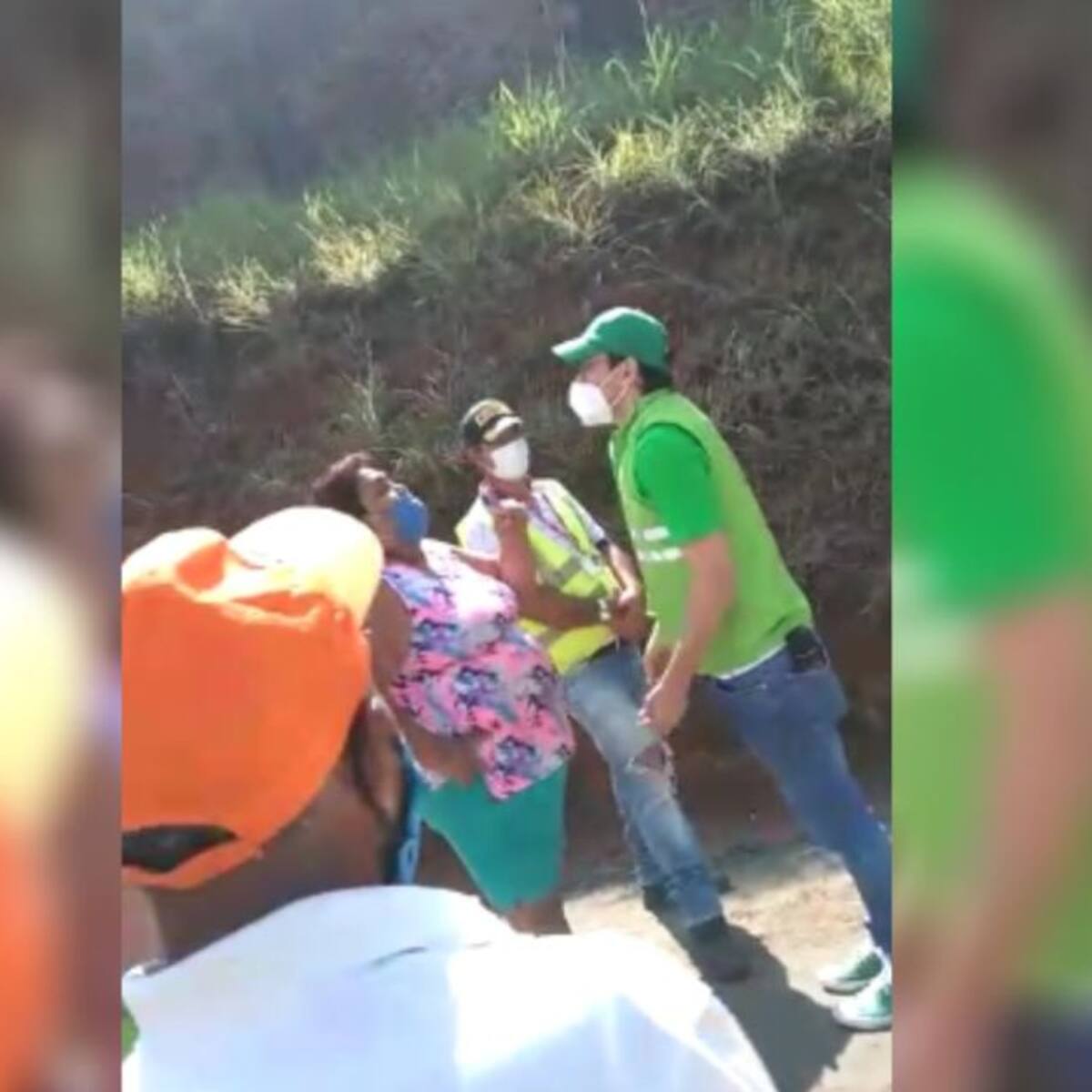 Acalorada discusión entre el alcalde de Jamundí y líder comunitaria