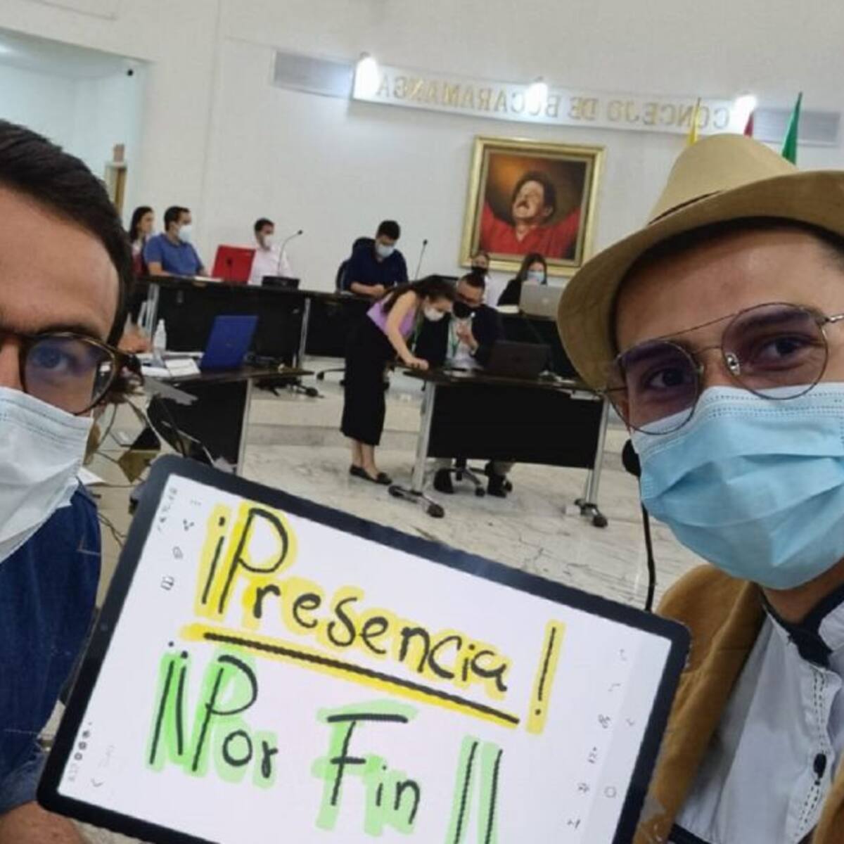 Carlos Parra y Danovis Lozano asistieron a la Audiencia de pérdida de investidura