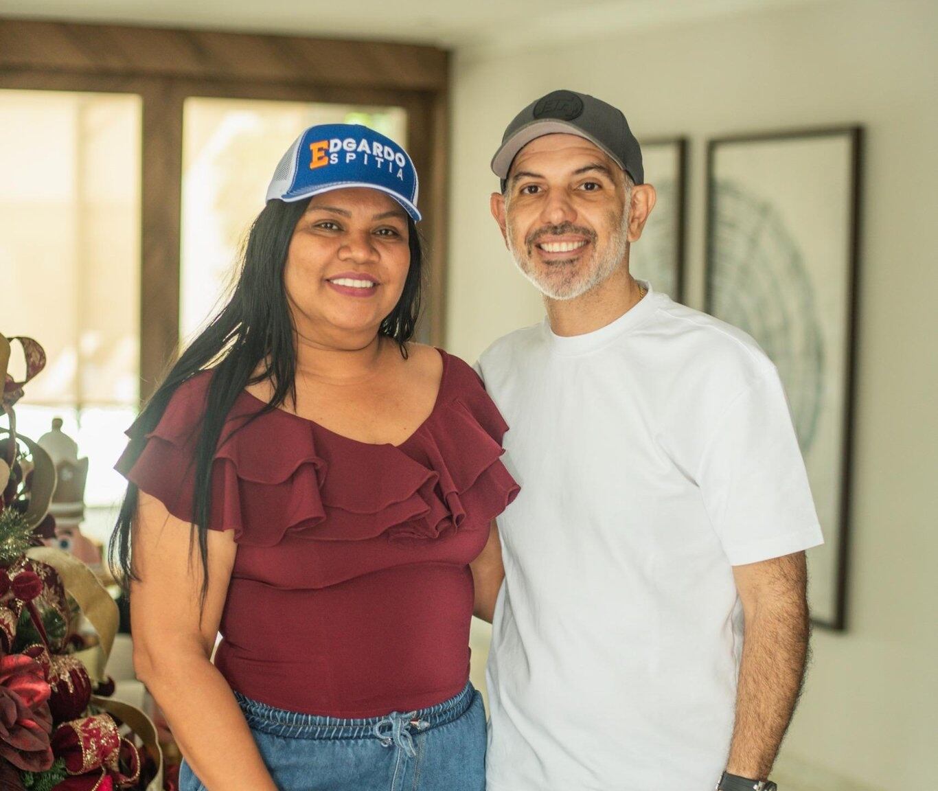 Yalenis Mazón, líder progresista, y Edgardo Espitia, candidato al Senado de Cambio Radical.