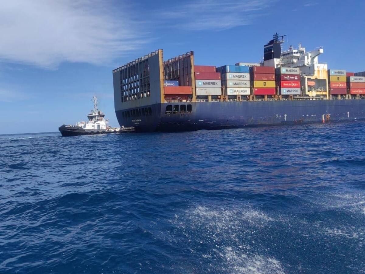 Rescatan buque que quedó a la deriva en el Mar Caribe en Colombia