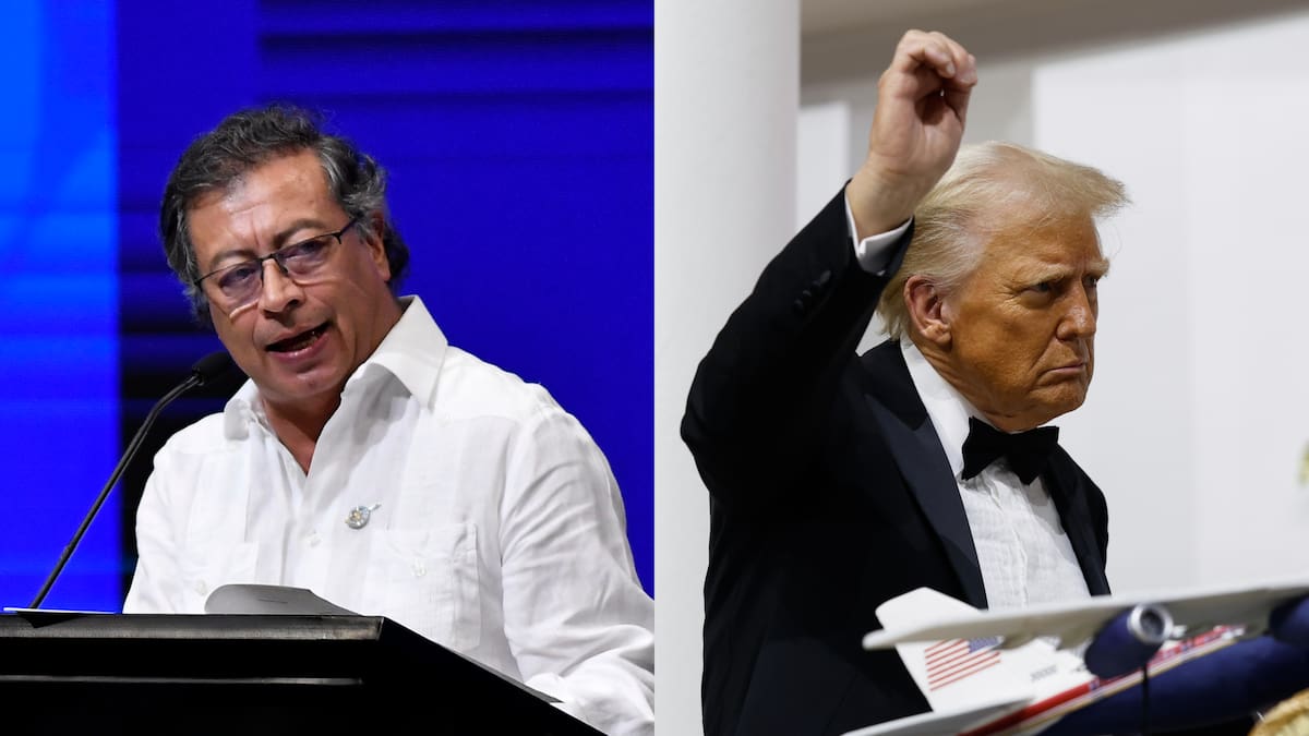 Trump redobla sus ataques contra el presidente Petro y lo llama “lunático” con problemas mentales