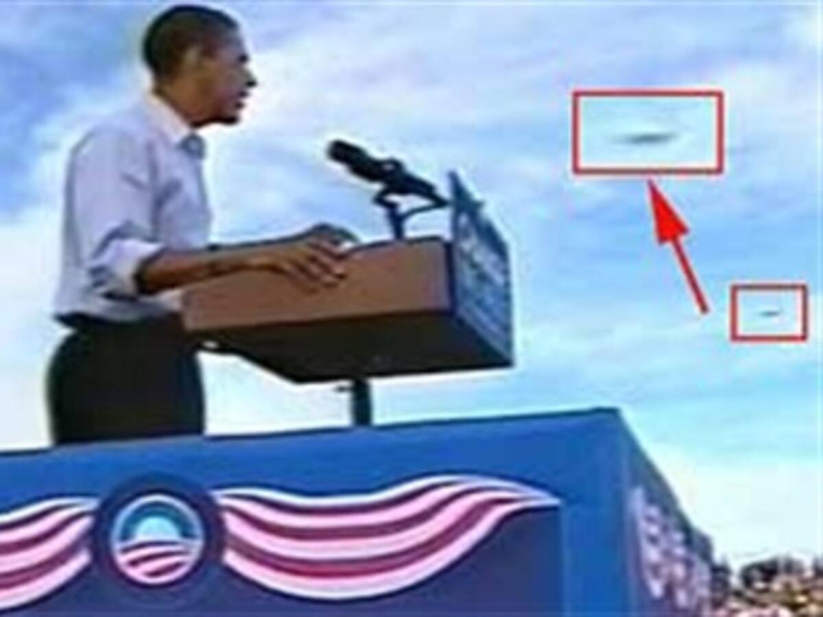 Los OVNIS persiguen a Obama