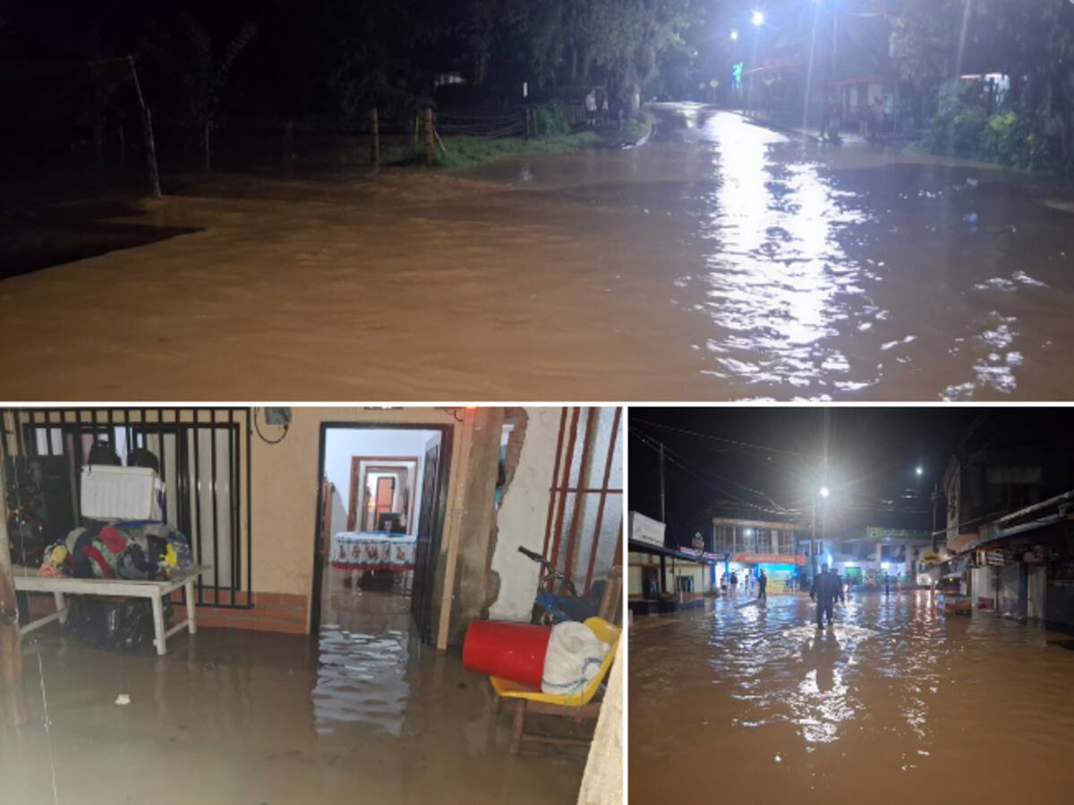 Hay 20 familias afectadas por las inundaciones de la quebrada Mellizos en Viterbo, Caldas