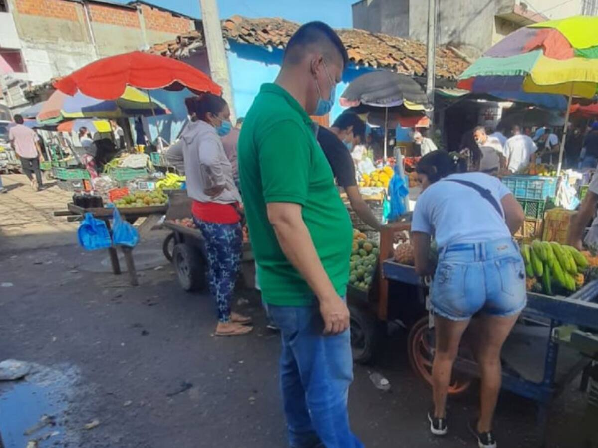 VIDEO: Denuncian aglomeraciones en plaza de mercado de Piedecuesta