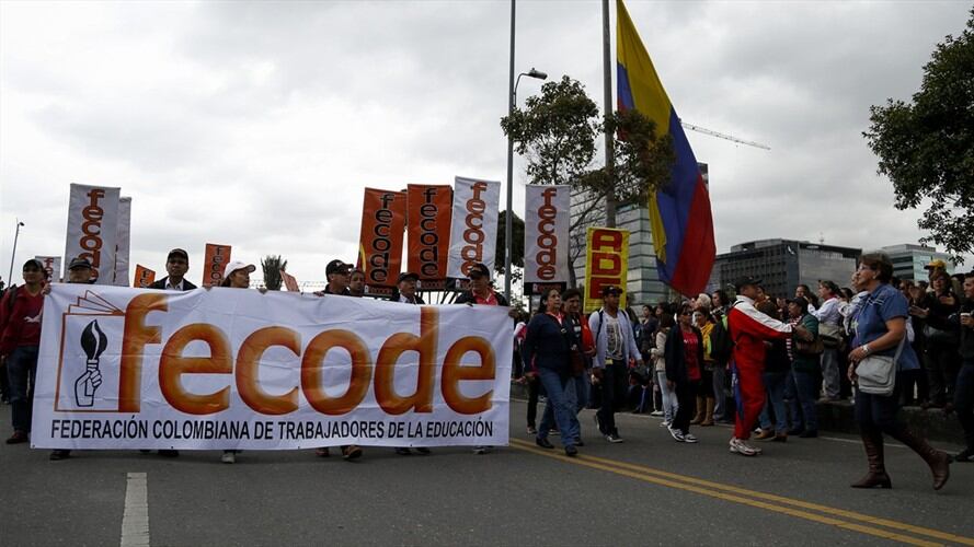 Fecode paro . Foto: Colprensa
