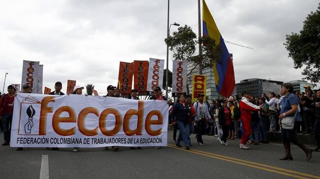 Fecode paro . Foto: Colprensa