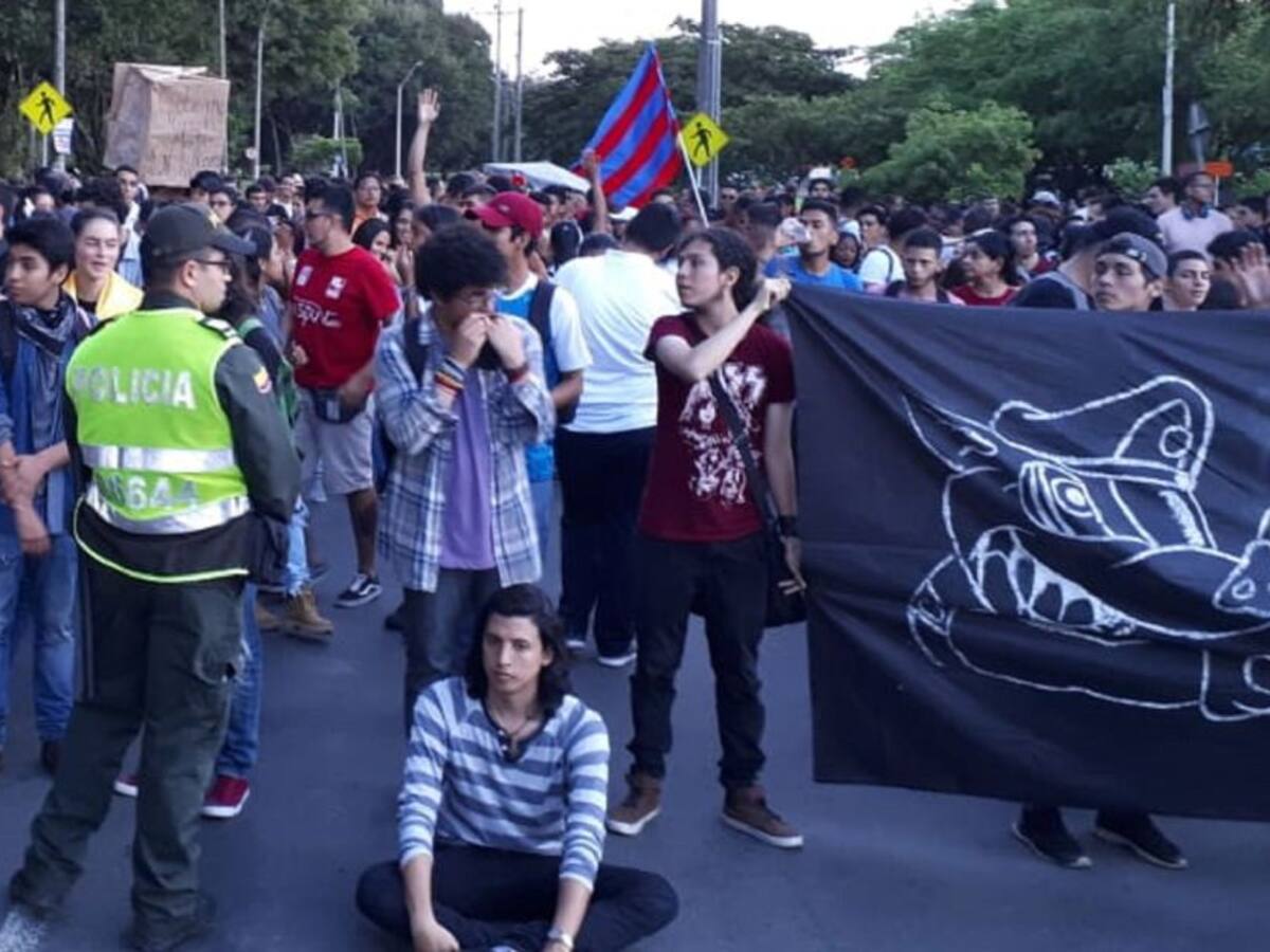 Sin contratiempos se adelantó marcha de estudiantes de Univalle