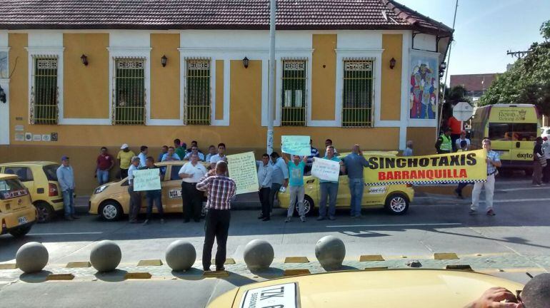 Los taxistas de Barranquilla reclaman mayor seguridad por el asesinato de uno de sus compañeros