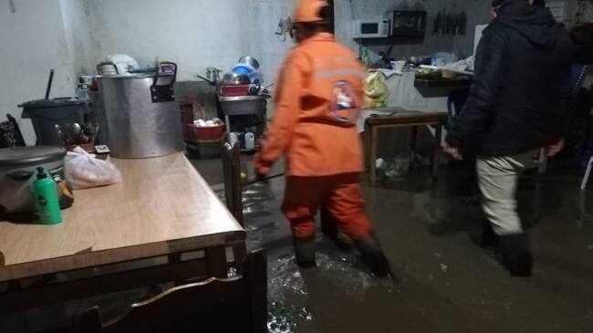 Inundaciones en zona urbana y rural de Aquitania.