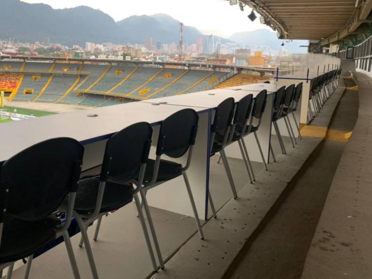 Galería: Así quedó la zona de prensa de El Campín tras su remodelación