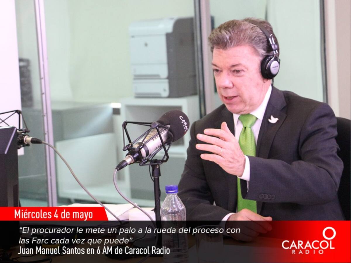 Según el mandatario, Alejandro Ordóñez hace declaraciones que han dificultado el proceso de paz entre Gobierno y Farc.