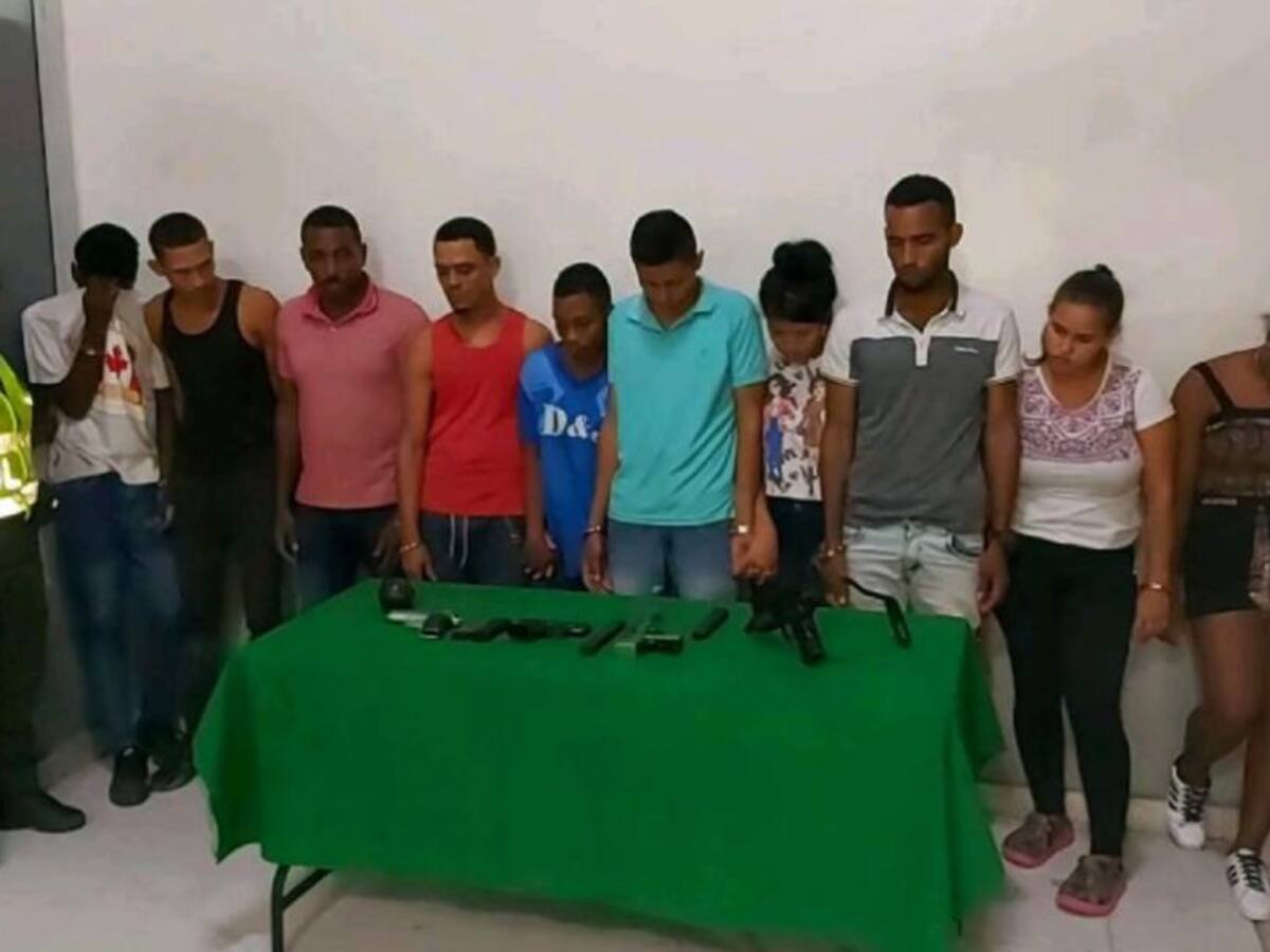 Capturan a 10 presuntos miembros del Clan del Golfo en Soledad