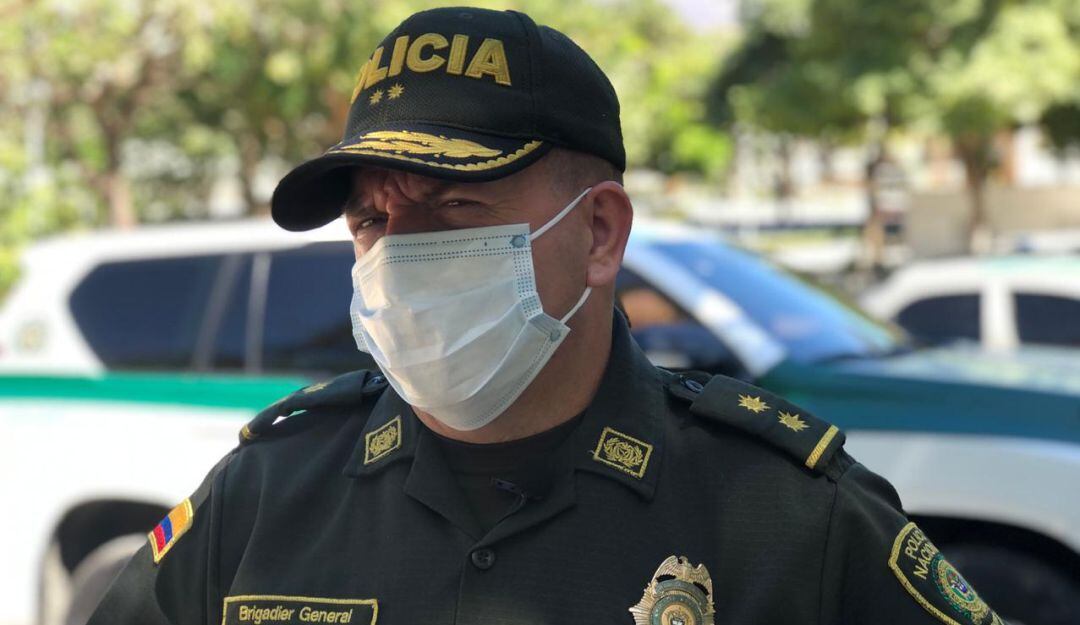 General Ricardo Alarcón, comandante de la Policía Metropolitana de Barranquilla