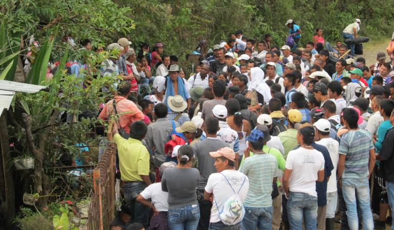 Habitantes de caño indio, reclaman al gobierno inversión social. 