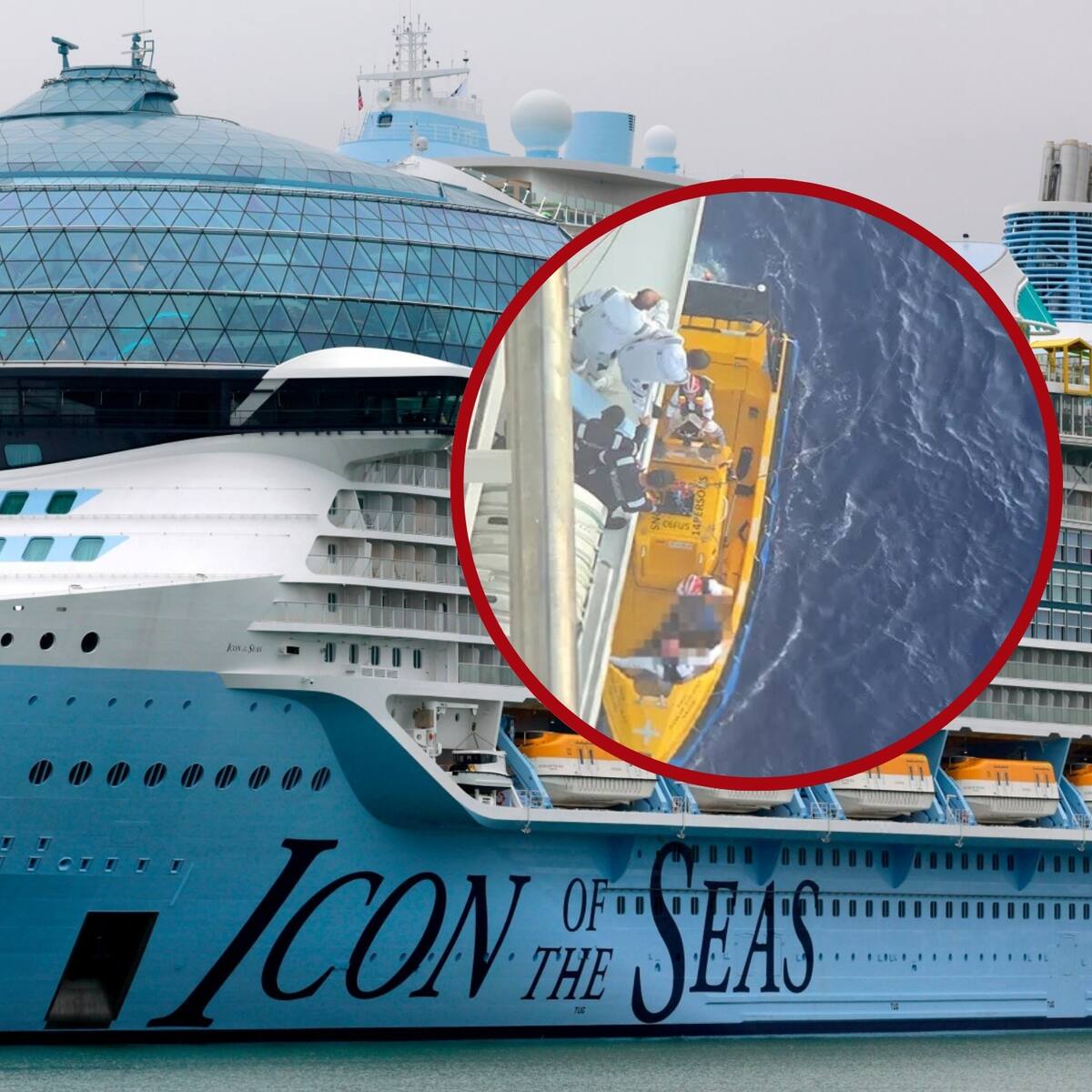 VIDEO: hombre muere al lanzarse del crucero más grande del mundo, y apuñalar a su compañera