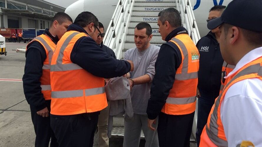 Hebert Veloza, alias "HH", en Colombia. Foto: Migración Colombia