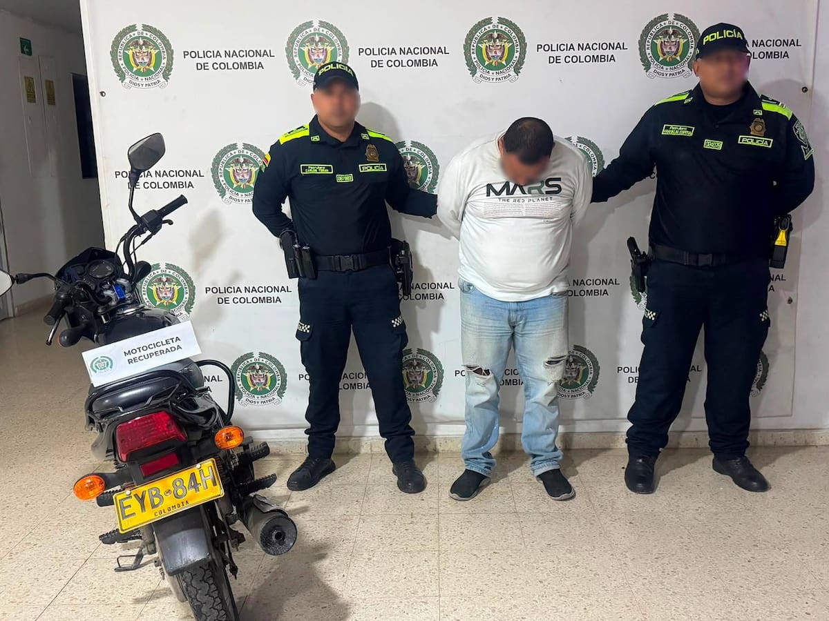 Capturado por receptación con motocicleta reportada como hurtada