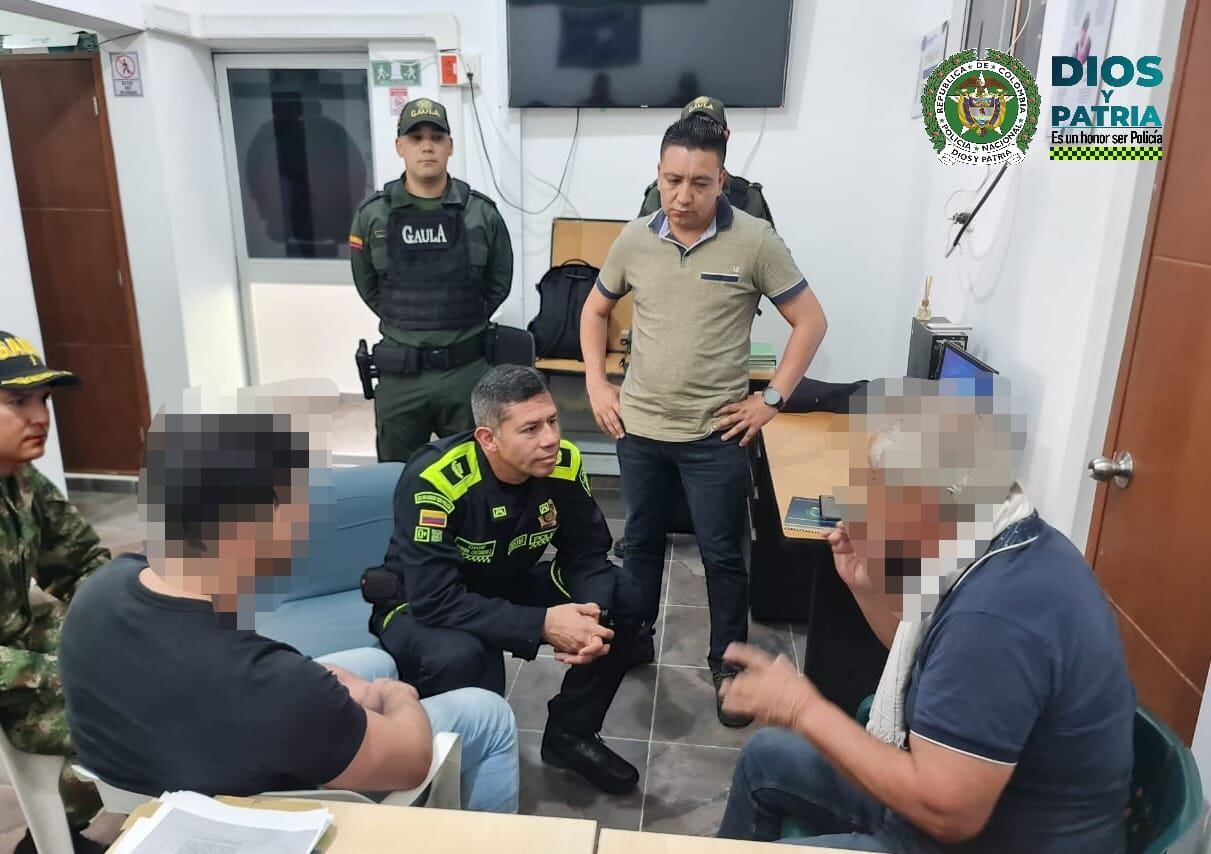 Liberación de Vicente Ortiz. Foto Gaula de la Policía Nacional.