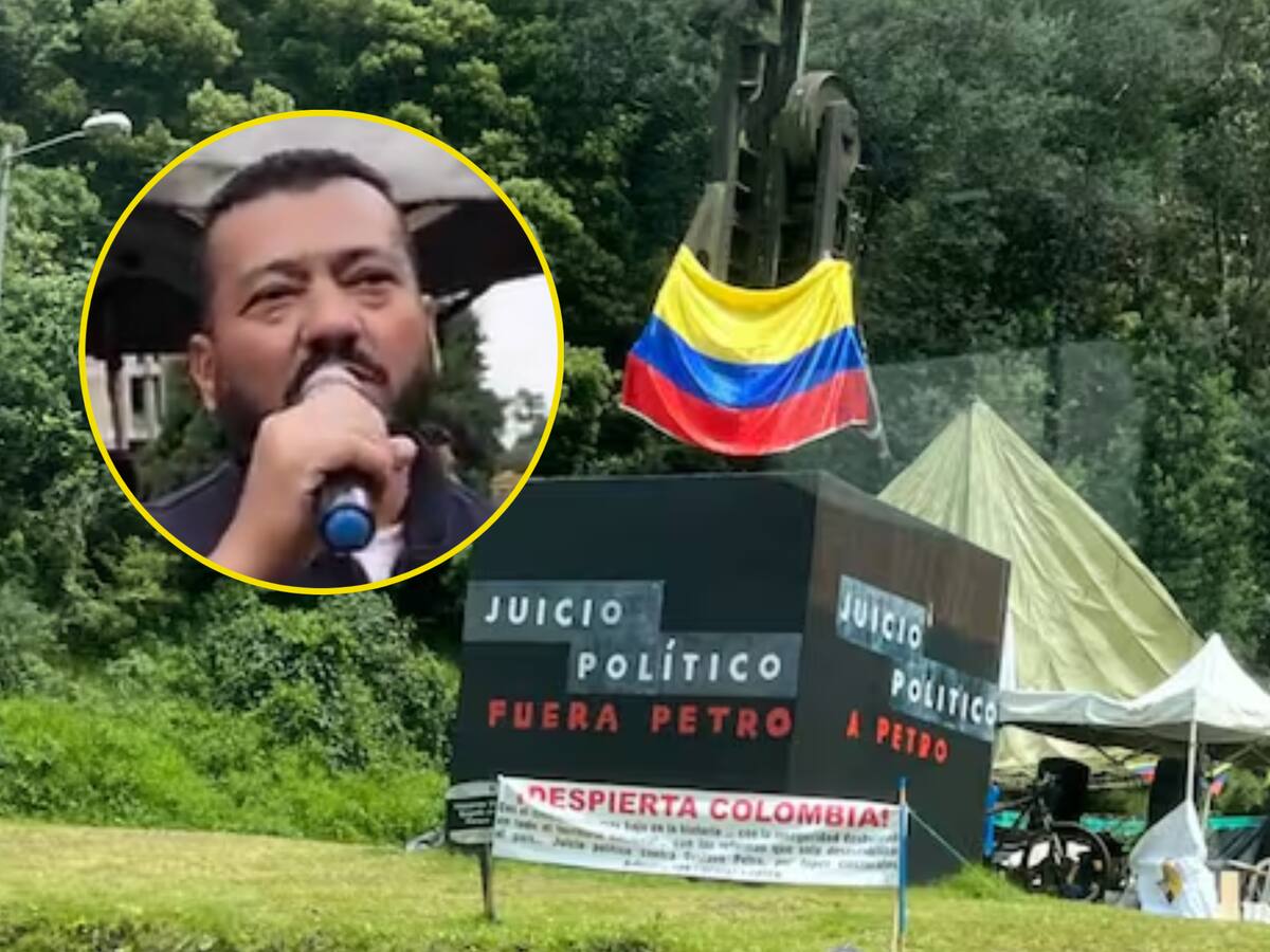 Estaremos hasta que haya un fallo contra campaña Petro: Líder de protesta en monumento a Gandhi