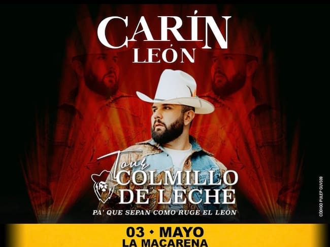 Carín León anuncia su próximo concierto en Medellín