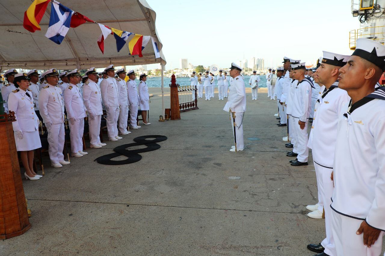 En Cartagena se realizó el relevo de los comandantes de cuatro unidades estratégicas de la Dimar