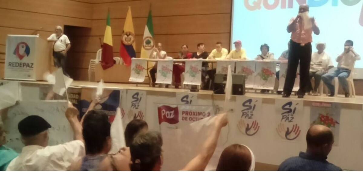 En el evento las organizaciones dieron respaldo al Sí al plebiscito por la paz