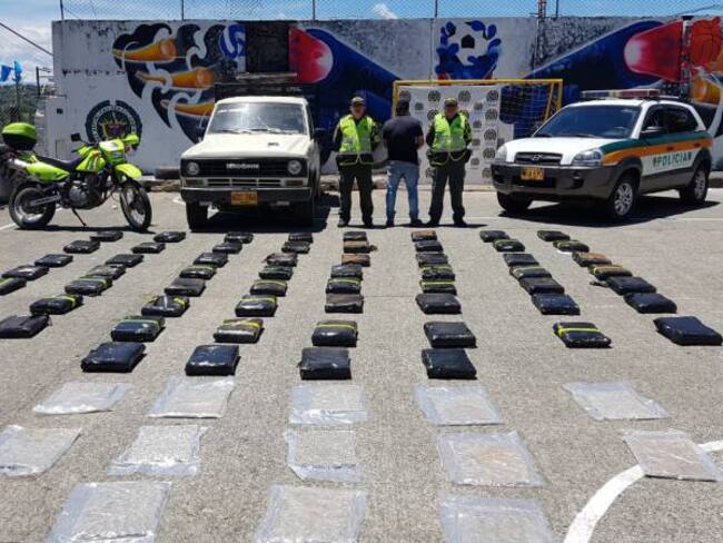 180 kilos de marihuana fueron incautados por la policía de Caldas