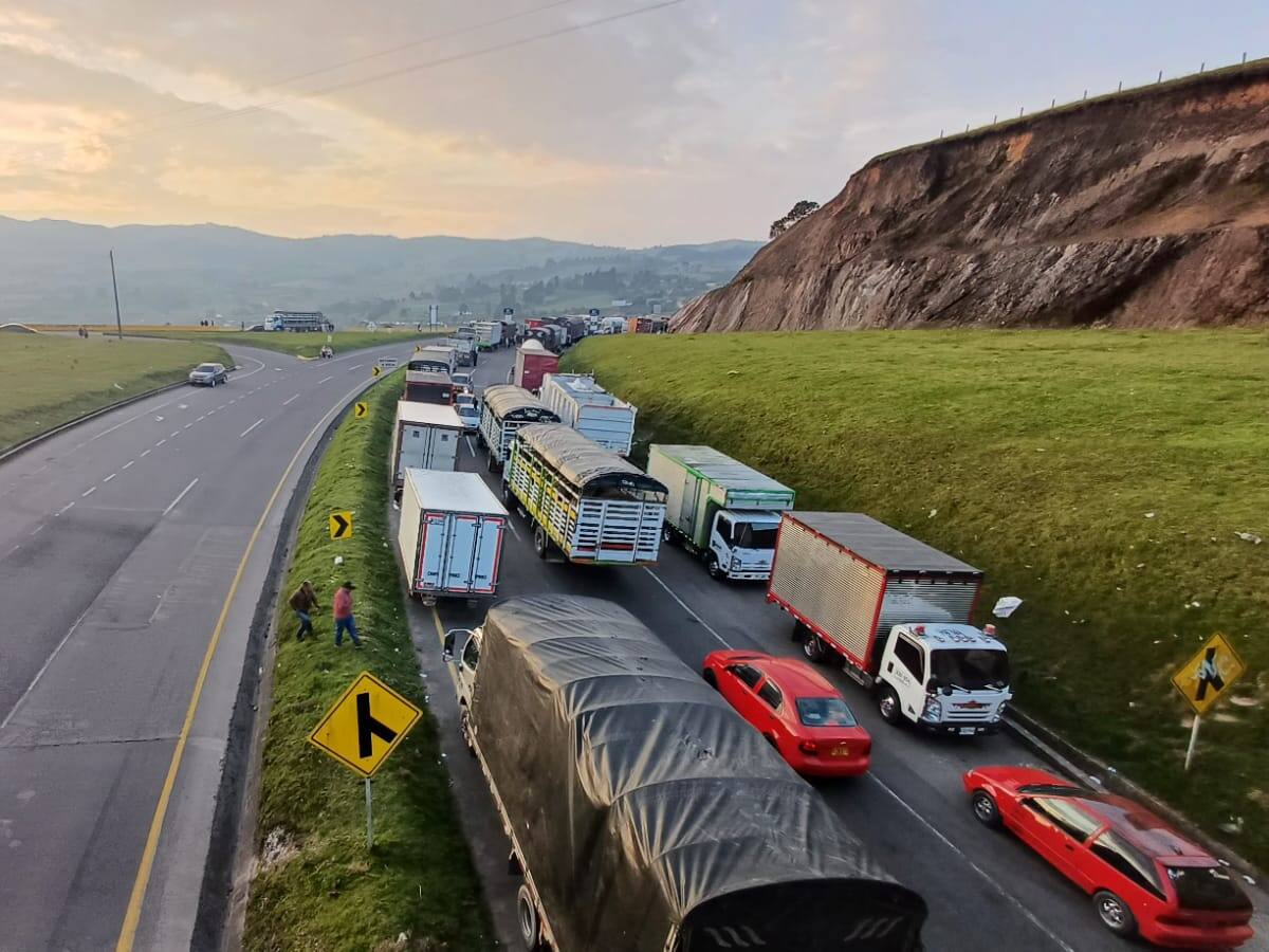 En Boyacá 1.800 toneladas de alimentos represadas y riesgo de desabastecimiento