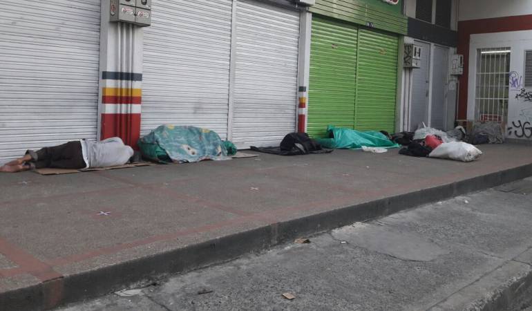 Habitantes de calle se tomaron cancha en El Contento