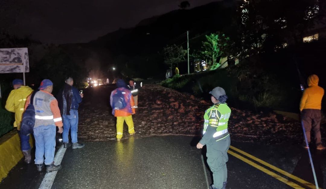 Cierre de la via Panamericana en el km 36