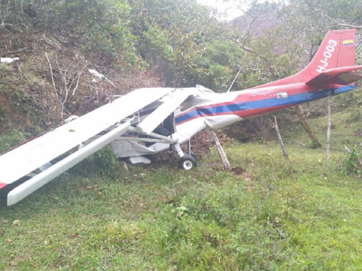 En Amalfi, una avioneta se estrelló y el piloto quedó herido