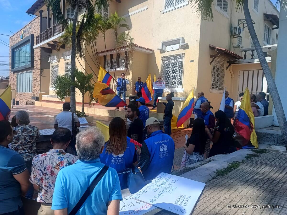 Protestas de defensores públicos: 113 mil procesos están en riesgo en el Atlántico