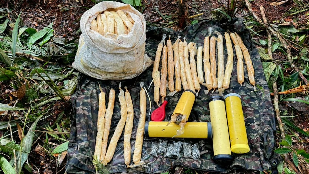 Ejército halló depósito de explosivos del ELN en zona rural de Anorí