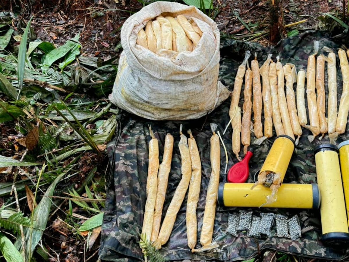 Ejército halló depósito de explosivos del ELN en zona rural de Anorí