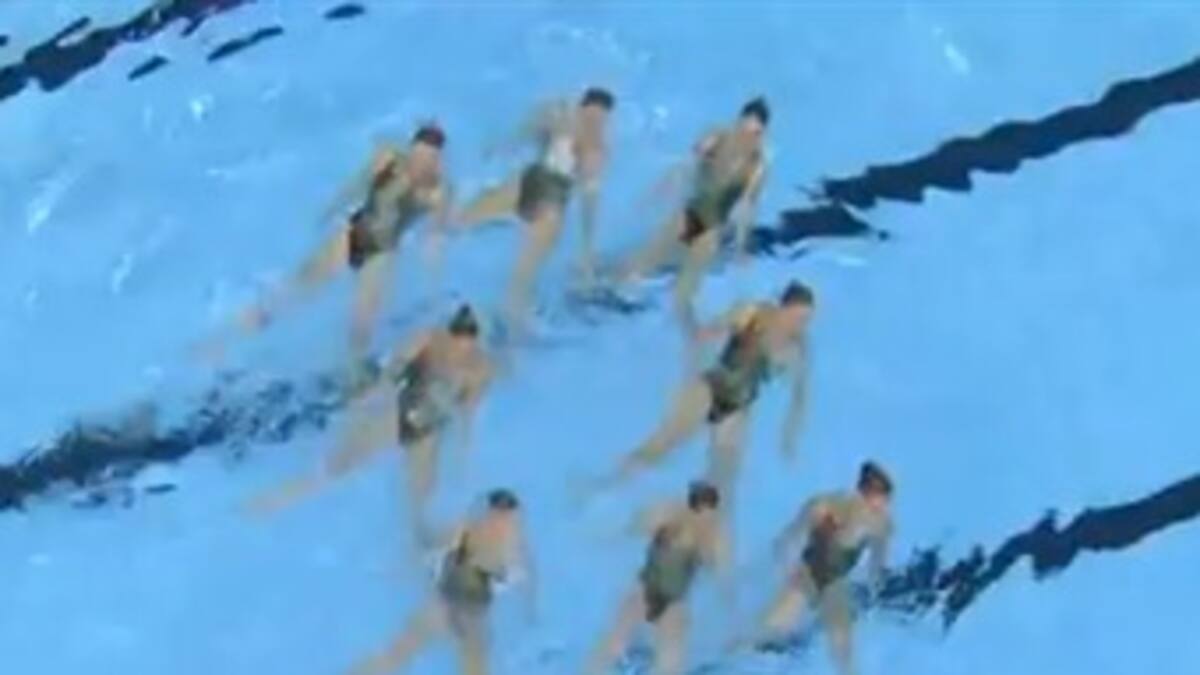 Rusia se lleva el oro en combinada libre de natación sincronizada