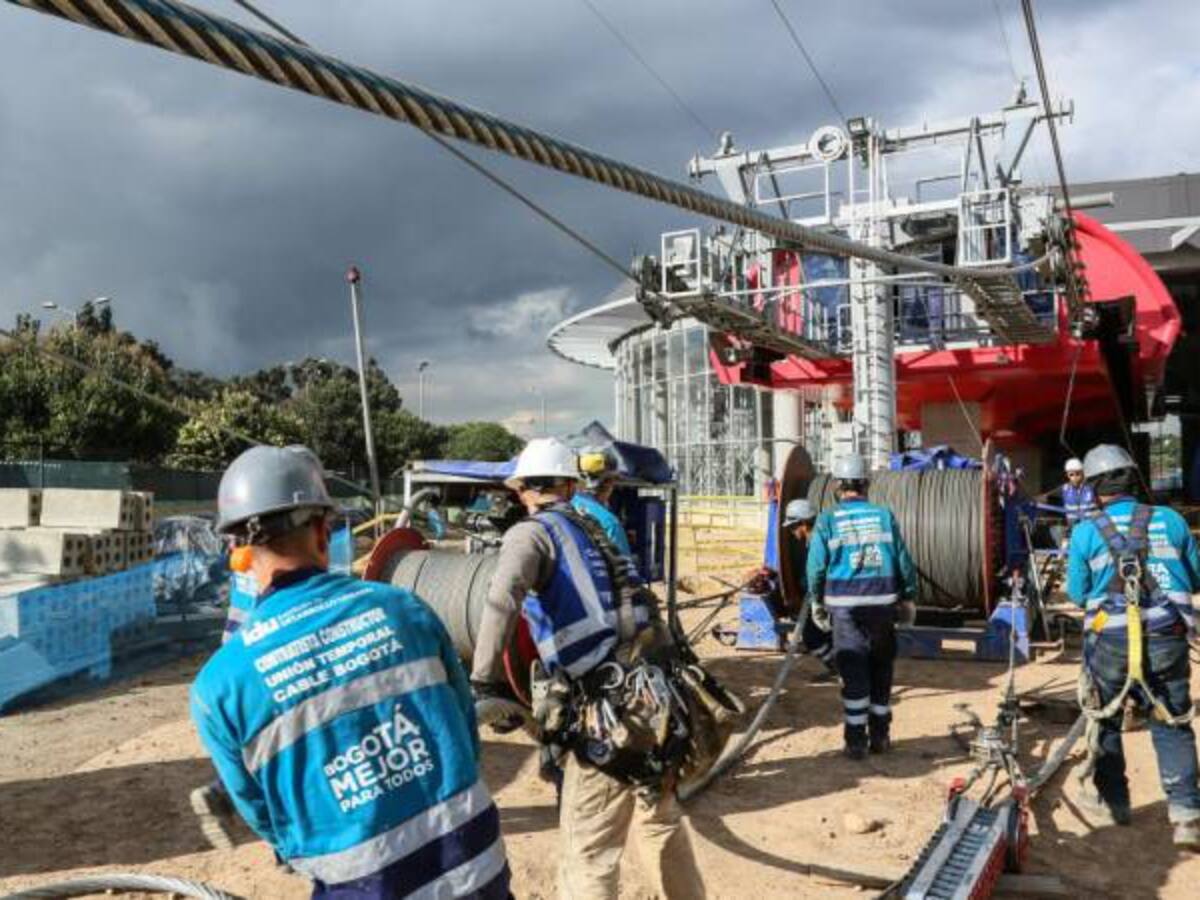 En un 80% avanza la construcción de Transmicable en el sur de Bogotá