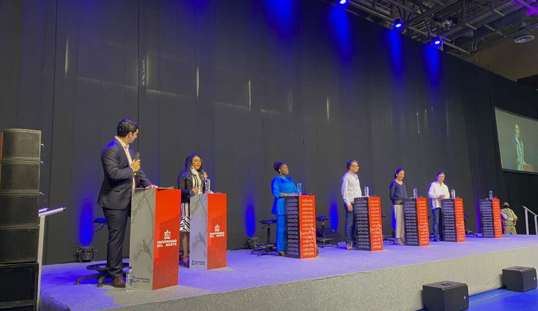 Momento del debate presidencial